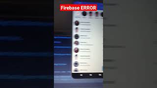 Firebase error in phone authentication