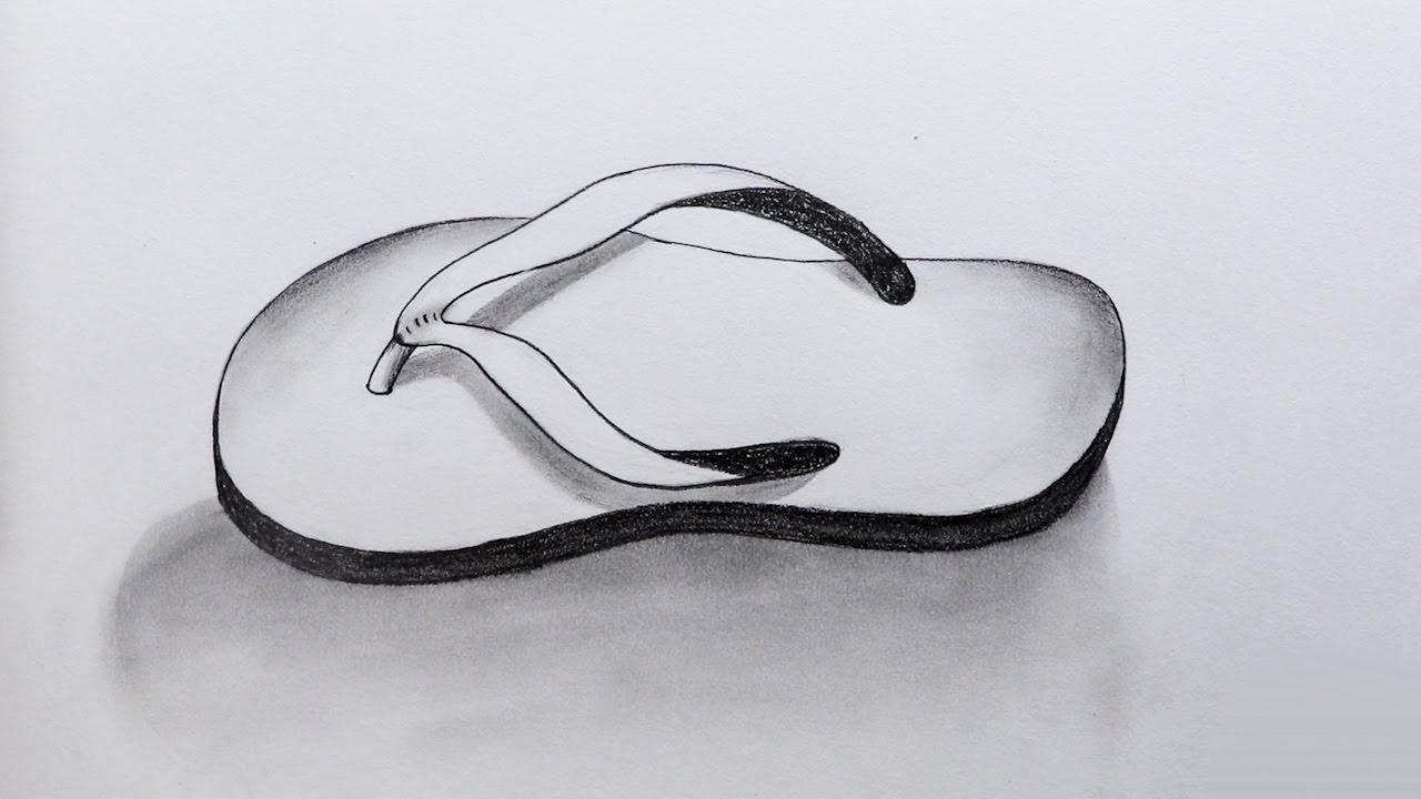 How to Sketch Slipper - YouTube