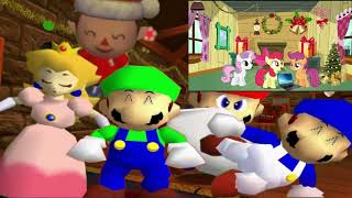 Cutie Mark Crusaders React To SM64 Christmas 2015 - Christmas Crazies