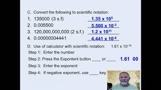 Unit 1A Scientific Notation