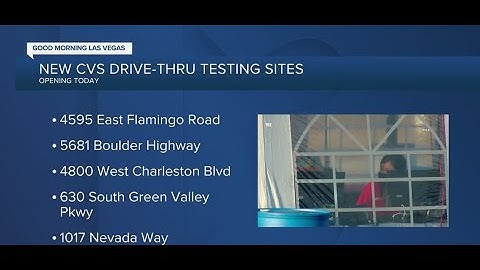 New CVS drive-thru testing sites