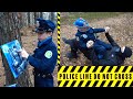 Полицейский Даник преследует БАНДИТА в лесу! Весёлое видео для детей про Даника Полицейского и папу.