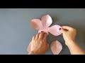 Magnolia flower video tutorial / how to make a simple paper flowers