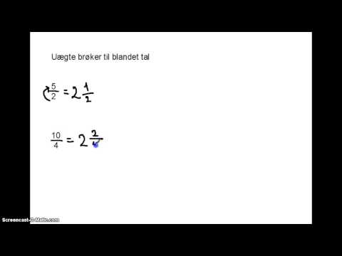 Video: Hvordan skriver man et tilsvarende blandet tal?