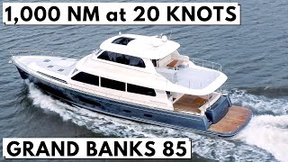 9 M $ + GRAND BANKS 85 Power Motor Yacht Tour / 1 000 NM @ 20 nœuds Fast Long Range Cruiser SuperYac screenshot 5