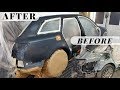 Car painting | Audi a6 After crash | Painting Technique |  Покраска авто | Base devilbiss Clear Sata