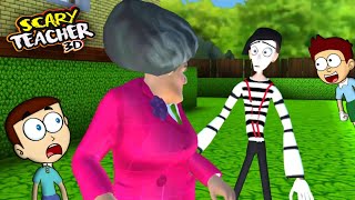 scary teacher 3d game, scary teacher prank, free the cat, shiva and kanzo  gameplay