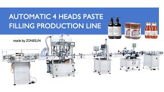 How To Use ZS-FAL180F2 Piston Pump Paste Filling Capping Labeling Machine Shampoo Production Line
