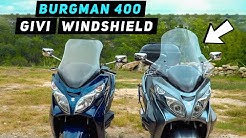 GIVI 266DT Windshield Installation - Suzuki Burgman 400 | Mitch's Scooter Stuff