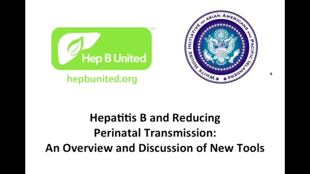 HBU WHIAAPI Hepatitis B and Reducing Perinatal Transmission inar