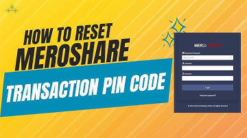 How to Reset Your Meroshare Transaction Pin Code in Just a Few Minutes | A Step-by-Step Tutorial
