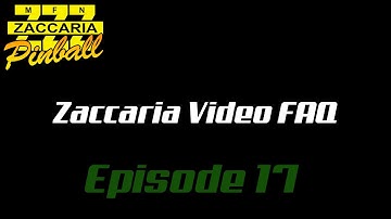 Zaccaria Video FAQ - #17 How To Play Pinball