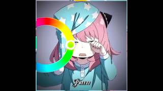 Anya in colour wheel trend edit||spy x family#shorts #short#shortsfeed #youtubeshorts#ytfeeds #anime