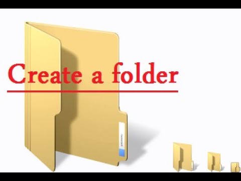 طريقة انشاء مجلد جديد و تغيير اسمه