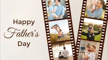 Free “Happy Father’s Day” Slideshow Template for SmartSHOW 3D