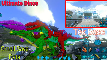 Ark Mobile new Gmail save data, Unlimited Amber, Ultimate Dino,tek Base , (Casual, Brutal) 🦖🦖