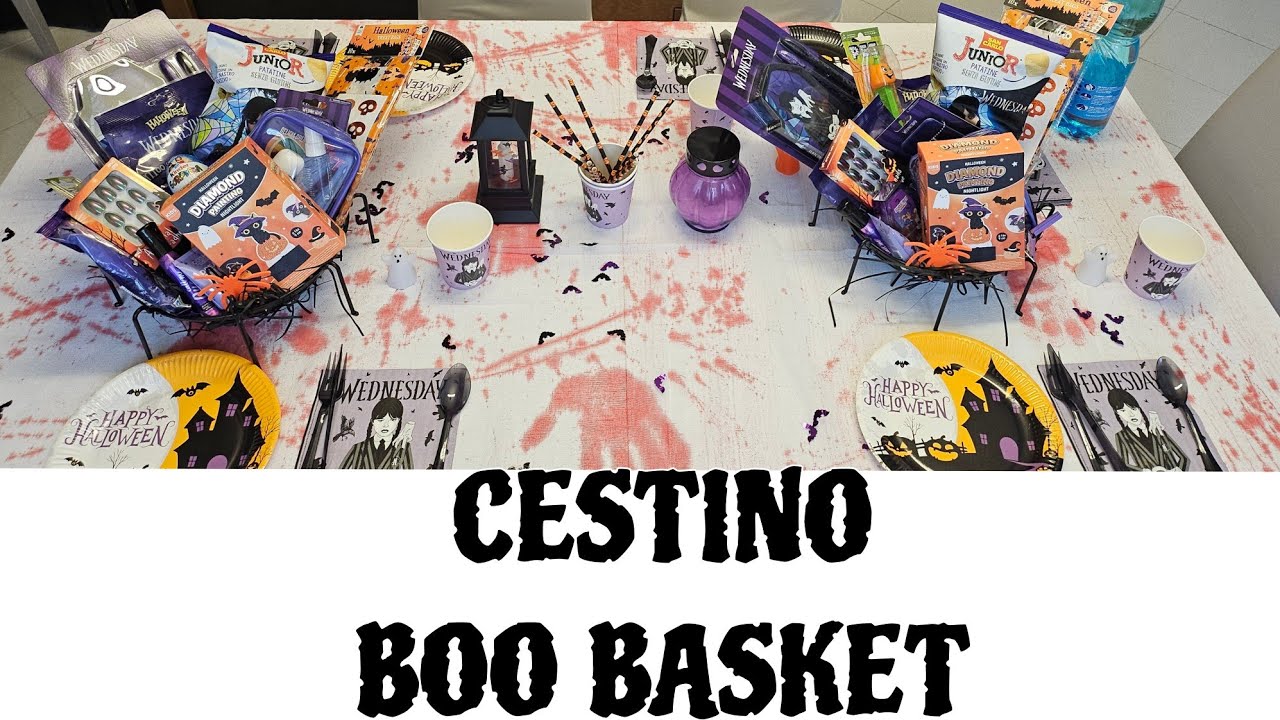 Prepariamo un cestino Boo Basket per mia figlia  e sua amica 