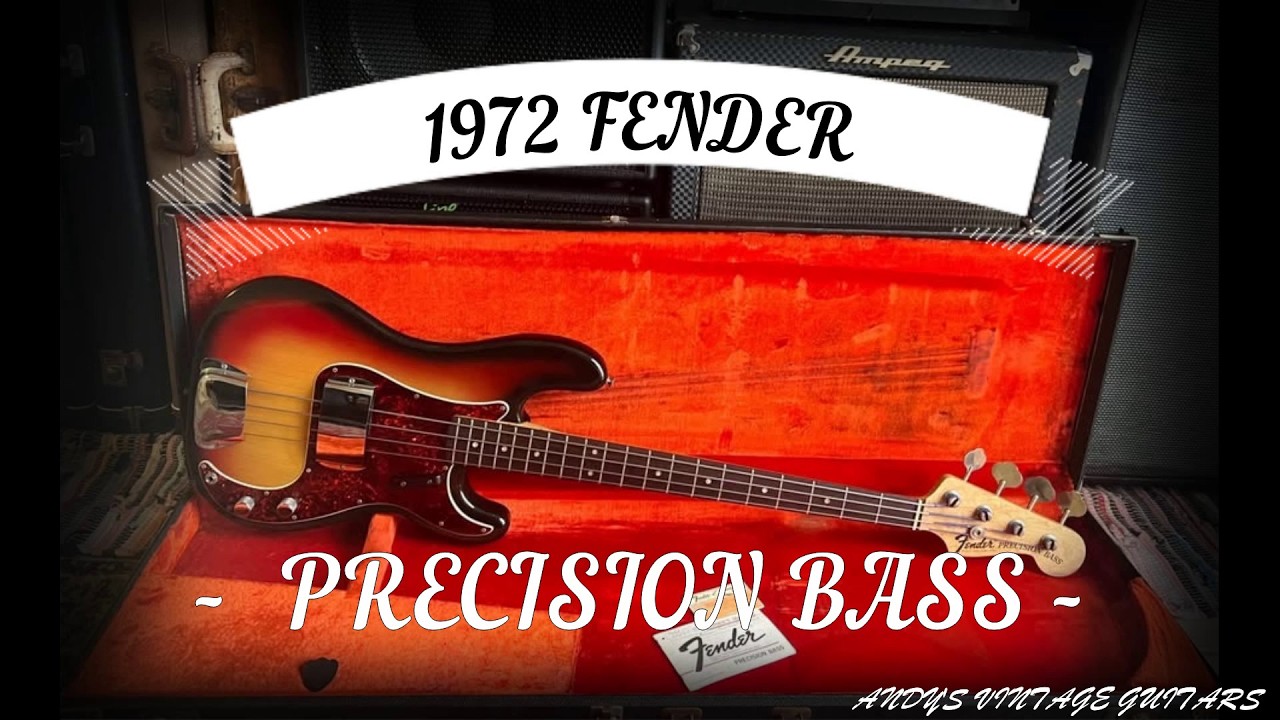 1972 FENDER PRECISION BASS - Andy's Vintage Guitars - YouTube