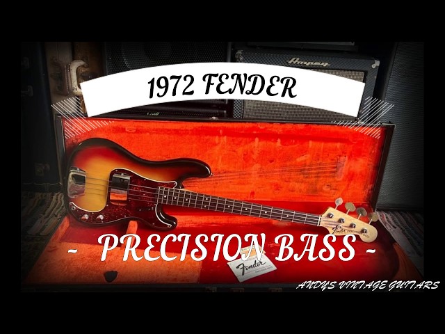 1972 FENDER PRECISION BASS - Andy's Vintage Guitars - YouTube
