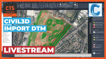 Civil 3D How to Import Lidar DTM (1st Live Stream)