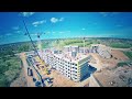 Как разбирают башенный кран. How the tower crane is disassembled.