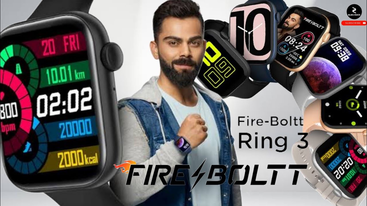 Fireboltt Ring 3 | Best Unisex Smart Watch Under 4000 | Bluetooth Calling | 