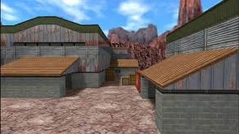 overview of the map de_nuke  l Counter Strike 1.6