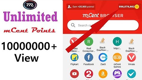 Unlimited mCent Browser Points Hack Trick🚀 100000 in one minutes🔥 Must watch