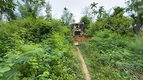 Opening Roads with CAT D6R XL Bulldozer in Minutes - AMAZING