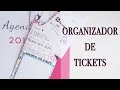 Organiza tu agenda: bolsillo para organizar tickets | CON P DE PAPEL