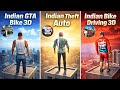Indian bike driving 3D ⚡ VS 🔥 Indian GT5 bike 3D 😱 VS ⚡ Indian theft auto 😶‍🌫️ high jump#gaming 