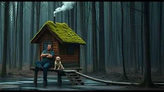 Man Built an Amazing Shelter Over Water in the Forest / Start to Finish /  @FreeBuilder-1 ​