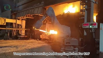 Molten Steel Temperature Measurement & Sampling Robot – Precision for Every Furnace #steelindustry