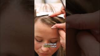 Have you ever wondered how THICK your money piece should be? 🤑 Try this trick! #highlights #hairtok