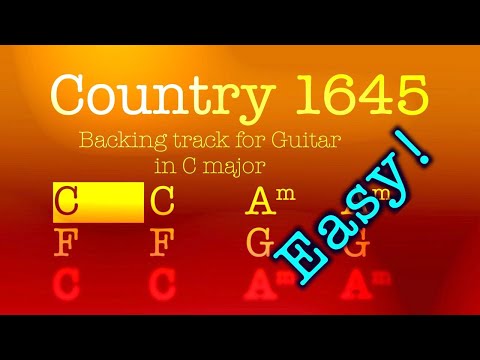 Country 1645 in C major, backing track for Guitar, 105bpm. Play along and enjoy!