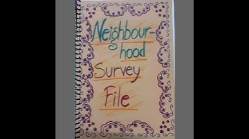 Neighbourhood survey file | D.EL.ED.