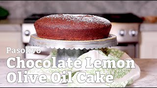 Chocolate lemon olive oil cake | pasolivo