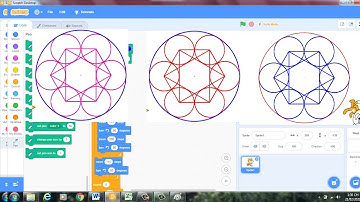 Hướng Dẫn Cách Lập Trình Scratch Vẽ 6 Đường Tròn Tiếp Xúc|VĐD
