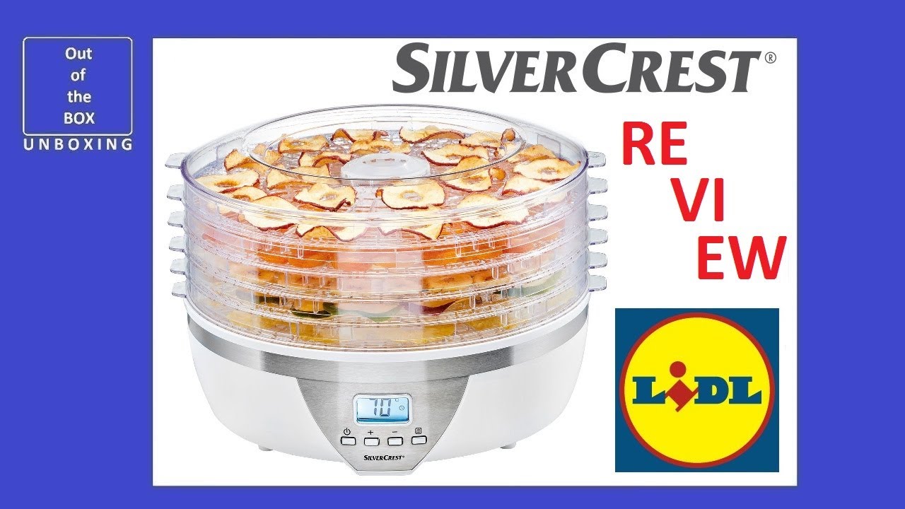 SilverCrest Food Dehydrator SDA 350 trays) A2 350W REVIEW 5 40°C 70°C - YouTube (Lidl
