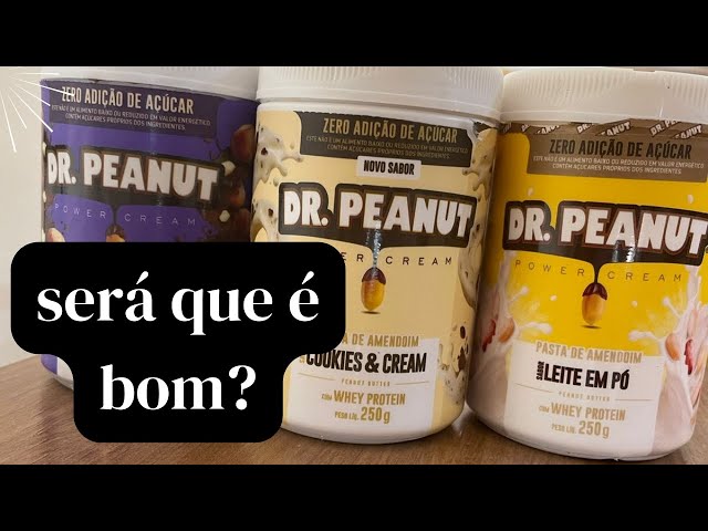 EXPERIMENTAMOS as pastas de amendoim DR PEANUT - Leite em pó