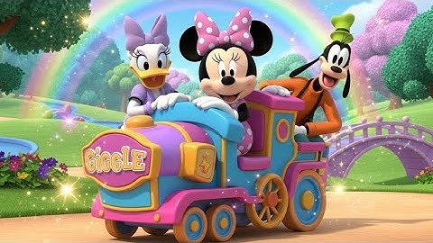 Minnie Mouse Giggle Train to Rainbow Park | Fun 3D Cartoon Adventure for Kids | Full Story