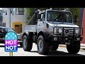 Arnold Schwarzenegger’s UNIMOG Monster Truck! Action Star In Custom Mercedes Army Truck