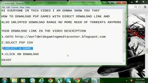 How To Download PSP ISO
