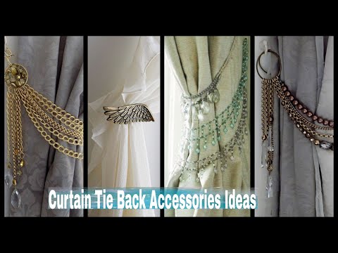 Unique Accessories For Curtains Design, Curtain Decoration Bow Tie, Tie Back Ideas for