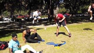 Coach Johnson Speed Trains  Darien, Bailey, Zach Quinney & Rocko