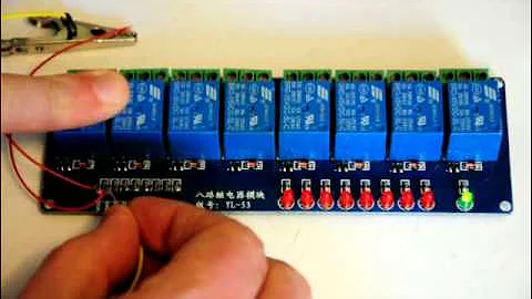 Eight Channel Active Low Relay Board Module