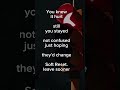 You stayed… knowing it hurt