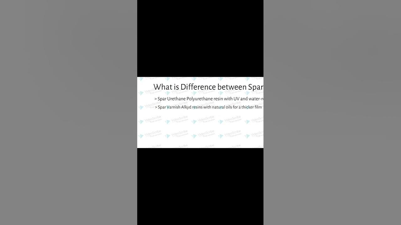 What is difference between spar urethane Vs spar varnish YouTube