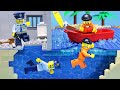 Lego Prison Break: Inmate Crosses the Sea Underwater, Police in Hot Pursuit