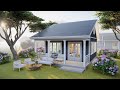19 ft x 19 ft 6x6 m modern cozy tiny house living